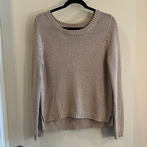 H&M Light Golden Tan Crew Neck Sweater